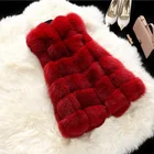 Hot Selling Lady's Faux Fur Vest Quality Soft Fox Fur Waist Coat