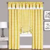 Window Panel Classic Country Plaid Roman Curtains Draperies Living Room Curtain