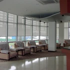 One way vision window fireproof breathable sunscreen roller blinds for People's Bank of China