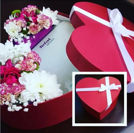 2020 new arrival heart shape flower box gift box