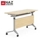 Multifunction movable foldable training table of office desks