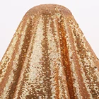 100% Polyester Reversible 3mm High Quality Flash Yellow Gold Sequin Fabric