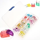 Wholesale 50Pcs Car Auto Standard And Mini Blade Fuse Kit Automotive Blade Fuse Assortment set