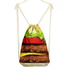 Handled Custom Canvas Printing Recycled Drawstring Bag