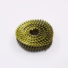 Iron Roofing Nails Galvanized Nail Yellow Zinc Galvanized with Smooth Shank Coil Roofing Nails