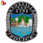 Xinyihong promotion American police flipper pocket antique silver double faced artwork KNOXVILLE Engraved coins