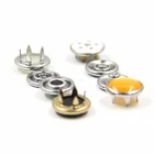 Custom Pearl Metal Prong Ring Snap Button for baby clothing