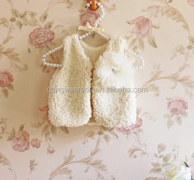 Korean Stylish Girls Vest Coat Cute Flower Kids Waistcoat 2014