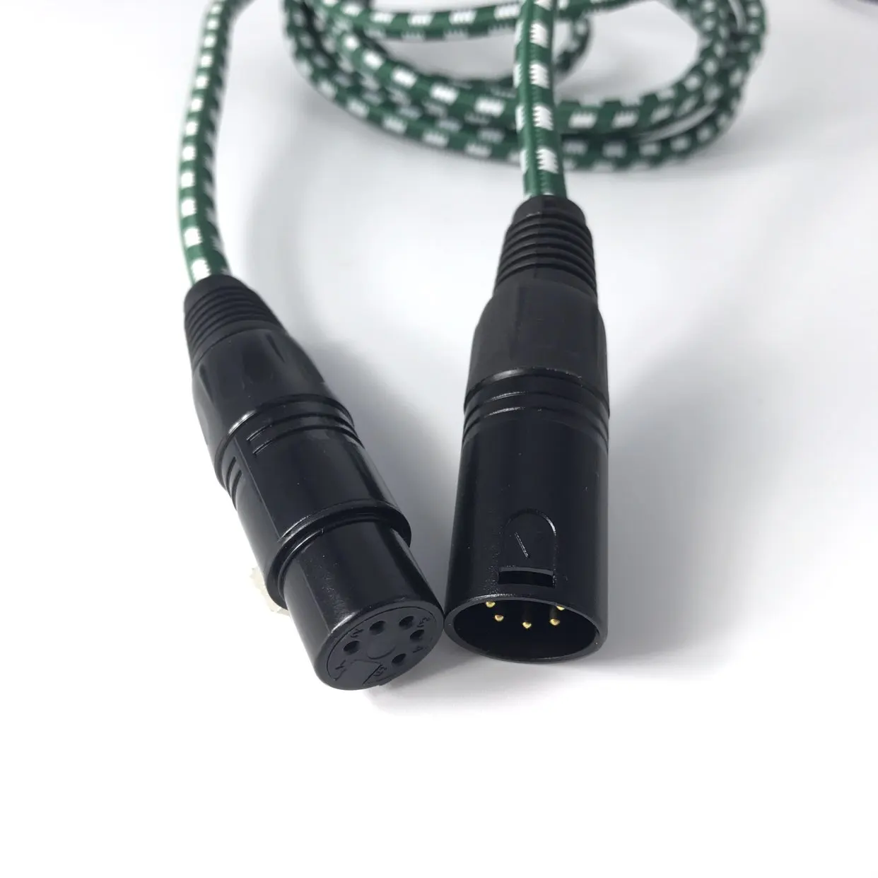 3Pin 5pin XLR Male to Female Microphone nylon braided fabric Cable,XLR Extension Cable - ANKUX.COM