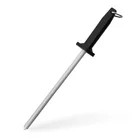 Professional 10"heavy round diamond knife sharpeners Rod wiht PP handle