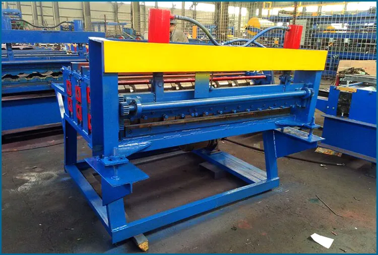 Cut To Length Roof Roll Forming Machine / Automatic Hydraulic Cutting Machine