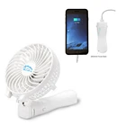 Novelty Mini USB Emergency Charger Power Bank Colorful LED Flash DC Portable Handy Cooling Rechargeable Fan with Light