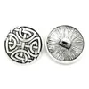 New Fashion Custom Metal Retro Round Religious Knot Button Snap Charms For Clothes Bag Accessory DIY