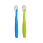 Bpa free newborn silicone baby bowl spoon, baby feeding spoon,baby bottle spoon