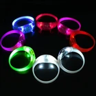 cheapest and fast delivery silicone material Sound voice active led flashing bracelet for concert party