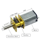 dc motor 12v 500 rpm 3mm Dual Shaft Mini Metal Gear Motor