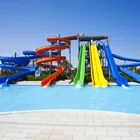 Water Park Design Fiberglass Spiral Sports Playground Equipment Slide For Sale