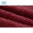 Curly faux fur emboss swirl rose plush fabric polyester plush fabric