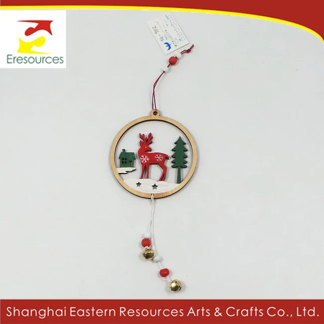 christmas wood hanging ornament