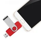 カスタムフラッシュドライブ usb スイベル 4 ギガバイト 8 ギガバイト 16 ギガバイト 32 ギガバイト OTG usb デュアルフラッシュドライブアンドロイドスマートフォンペンドライブ