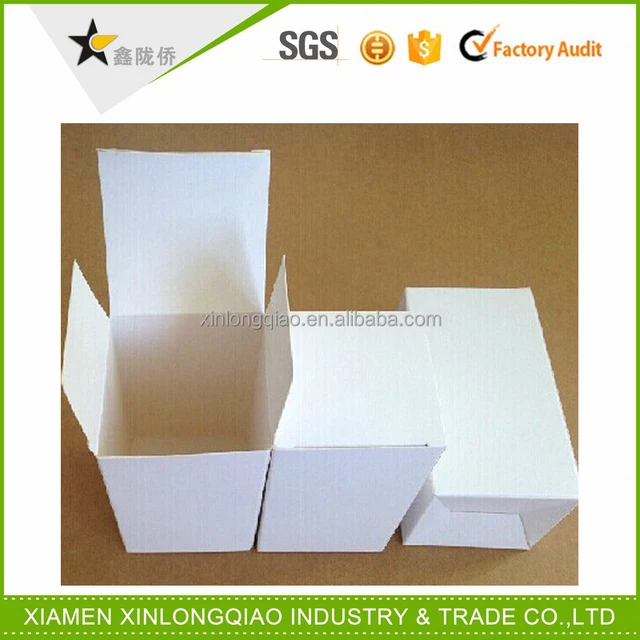 box,plain white paper box, white cardboard box custom print