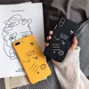 Korean New Fashion Style Happy Face New Day Grind Arenaceous Phone Shell For iPhone X XS XS MAX,Cover For iPhone 6 7 8/plus