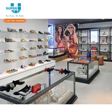 10 Years Factory Shoes and Bag Display for Woman Shop Decoration Layout Equipment