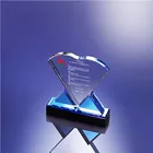 Carved Crystal glass medal crystal crafts