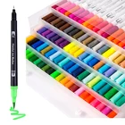 100 Colors dual tip watercolor brush pen paint marker watercolor pen