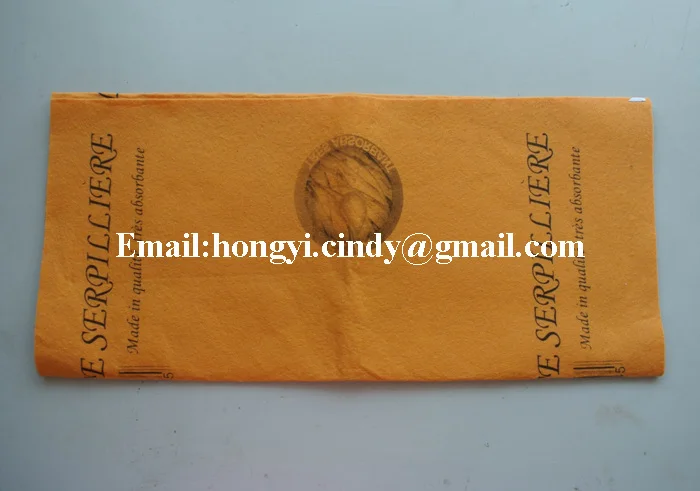 Logo printed orange super absorbent needle punched germany nonwoven floor dust cloth