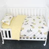 100% Cotton Organic Applique Newborn Boy Girl Baby Crib Nursery Cot Bedding Designer Set