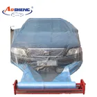 Pe Car Pe Hail Car Covers Clear Uv Hail Sun Protection Disposable Pe Car Cover Masking Film