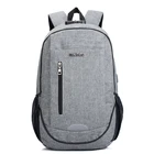Custom Fashion New Design 100% Polyester Men Backpack Back Bags Laptop Back Pack with USB Charger Port