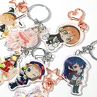 Custom Printed Make Your Own Logo Blank Sublimation Key Ring Acrylic Keychain