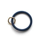 Decorative O Key Leather Heart Keychain Silicone Rubber Wristlet Bracelet Keychain