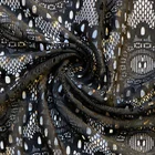 SGS Certified products black and white mesh dyed knitted fabric,wearable and non-slip,sexy apparel fabric