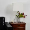 Tall Clear Crystal Table Lamp Wholesale Table Lamp for Living Room with Lampshade
