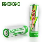 Kingkong 1.2V 2500mAh AA Hot sale Long life Ni-MH rechargeable battery