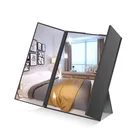 Traveling hollywood mirror folding portable make up mirror with light