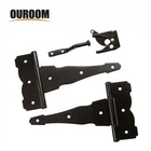 Hinge Hardware Black Self Closing Gate Hinge And Latch Hardware Kit