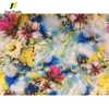 Lily floral and abstract base pattern heat transfer printing paper for garment