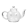 High-borosilicate 600ml Porcelain Glass Cup And Saucer Set for coffee and tea set with infuser and lid