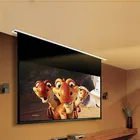 100 inch 1:1 China wholesale led tv ceiling motorized projector screen