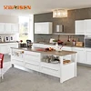 White shaker style solid wood kitchen cabinet