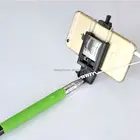 2015 fashion lady gift extendable Selfie Stick Wired Monopod for mobile phone smatphone cable pole