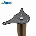 Zhaoqing furniture hardware leg seller chrome iron furniture height adjustable table legs
