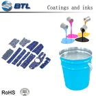 Multi-color silicone removable liquid rubber paint