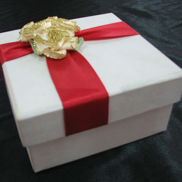 recycled handmade luxury wedding engagement hard paper gift box