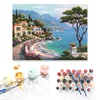 With Frame Netherlands Seascape Paint By Number Kits Oil Painting For Kids