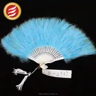 Party Wedding Dance Show Two Eyes Peacock Feather Fan For Sale